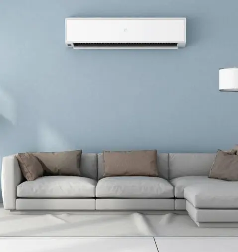 Ductless mini-split air conditioner in a Dallas home